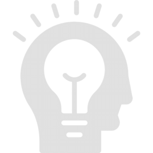 Head with bright idea